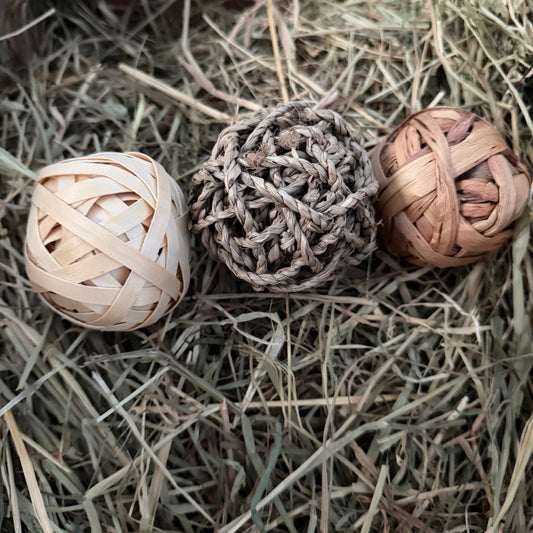 Jouet naturel et comestible pour lapins