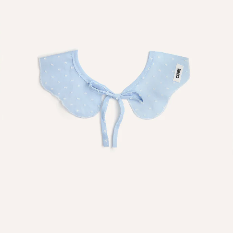 Bandana motif plumetis Bleu + Chouchou - Chiens et Dogmom