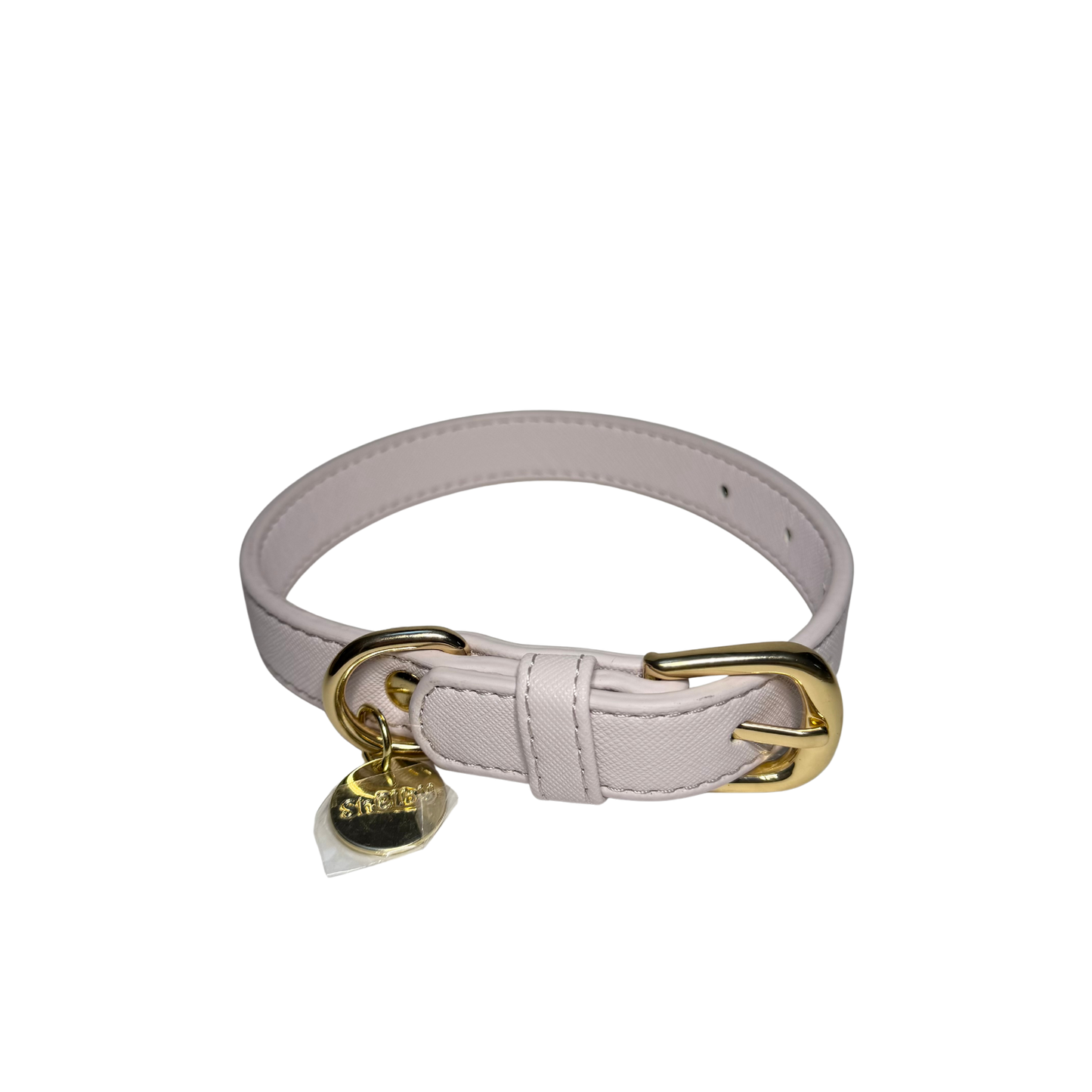 Collier pour chiens en cuir vegan lilas 