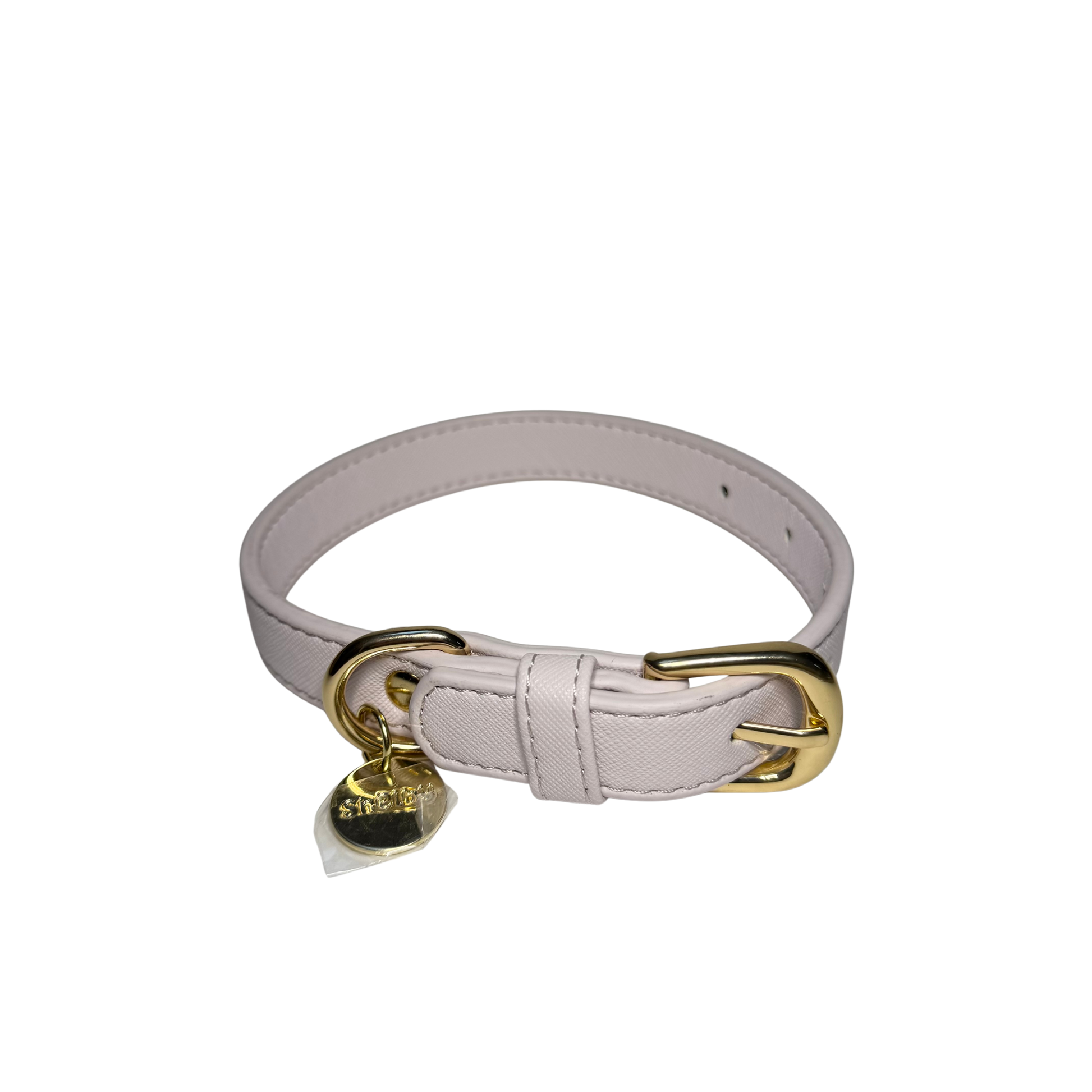 Collier pour chiens en cuir vegan lilas 
