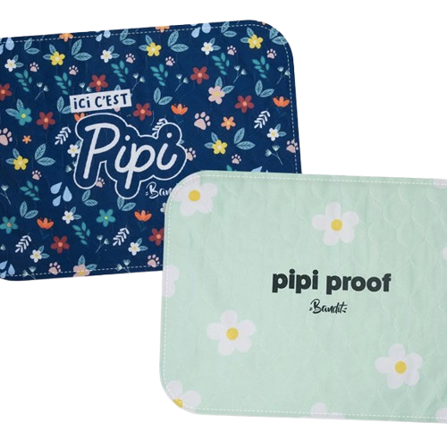 Tapis propreté chiot lot de 2 réutilisables lavables apprentissage
