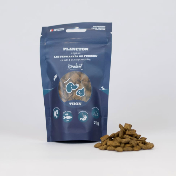 Friandises au thon issus de la pêche durable 