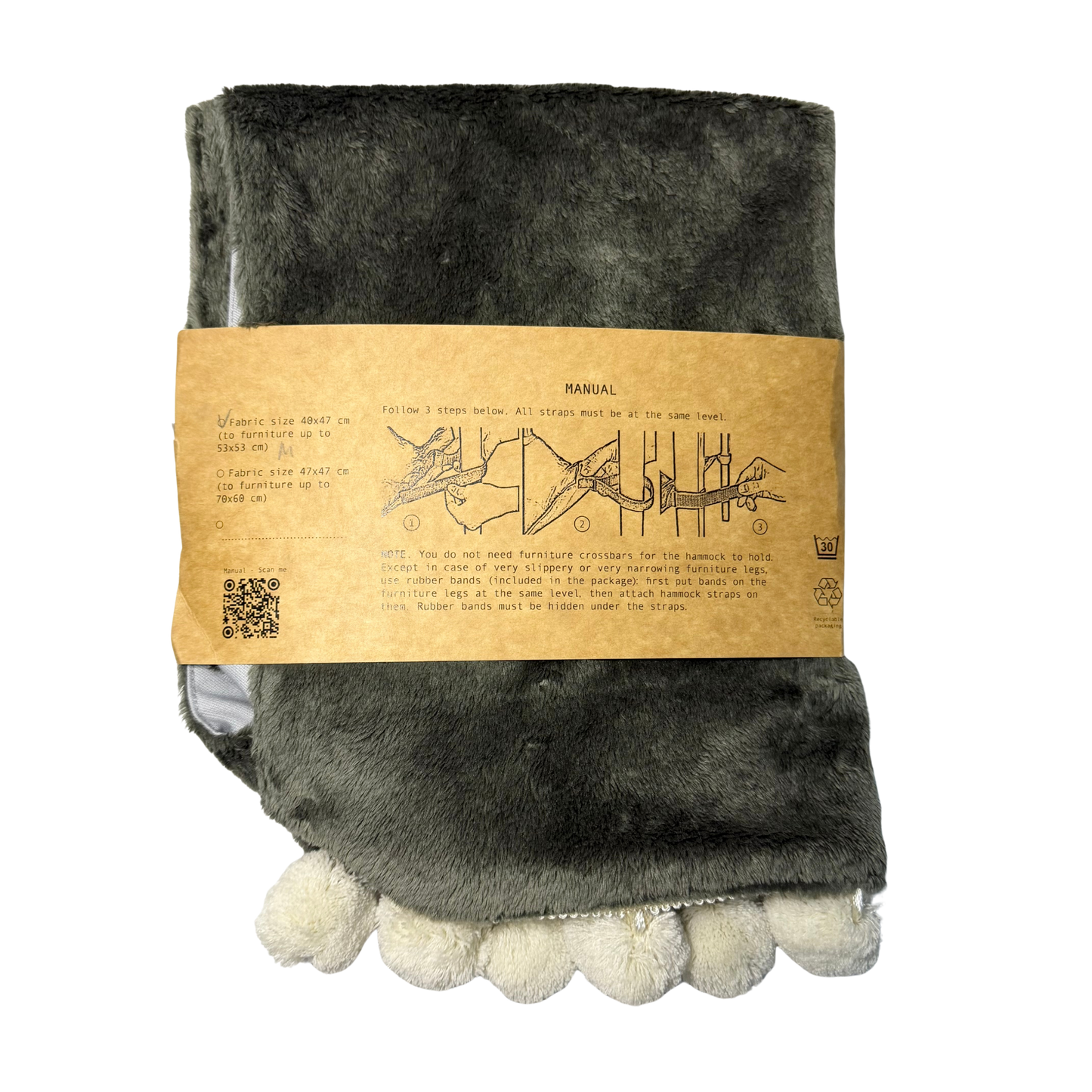 Hamac douillet fausse fourrure confort optimal petits animaux
