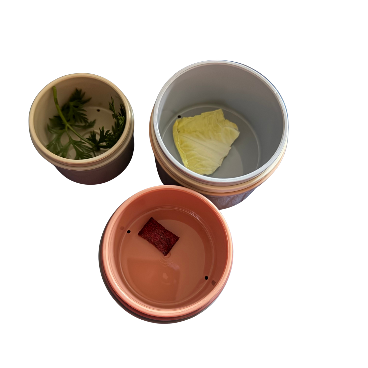 Jouet tasses empilables lapin 8 pièces colorées enrichissement