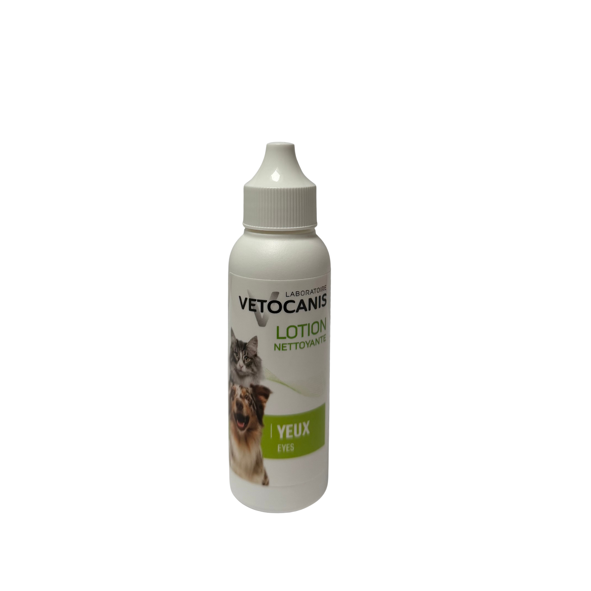 Lotion nettoyante yeux chien chat 60ml douce et efficace hygiène oculaire
