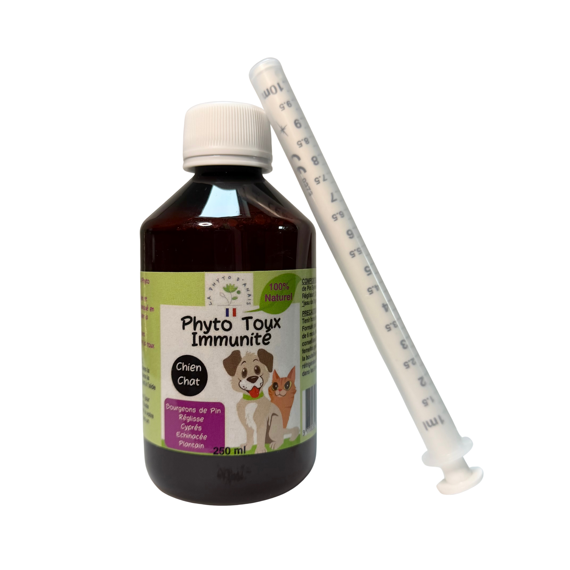 Phyto Toux Immunité chien chat 250ml soutien immunitaire naturel
