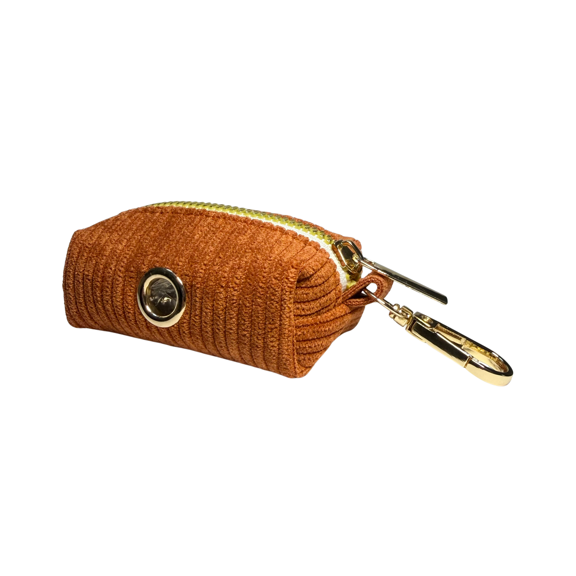 Pochette stylée, sac a déjections pour chiens en velours côtelé Terre Battue